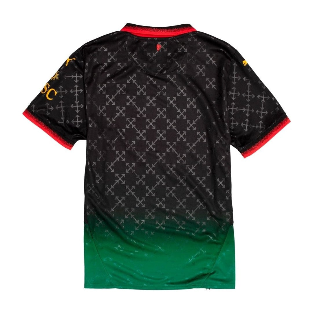 OFF-WHITE x Puma AC Milan Replica Jersey Black