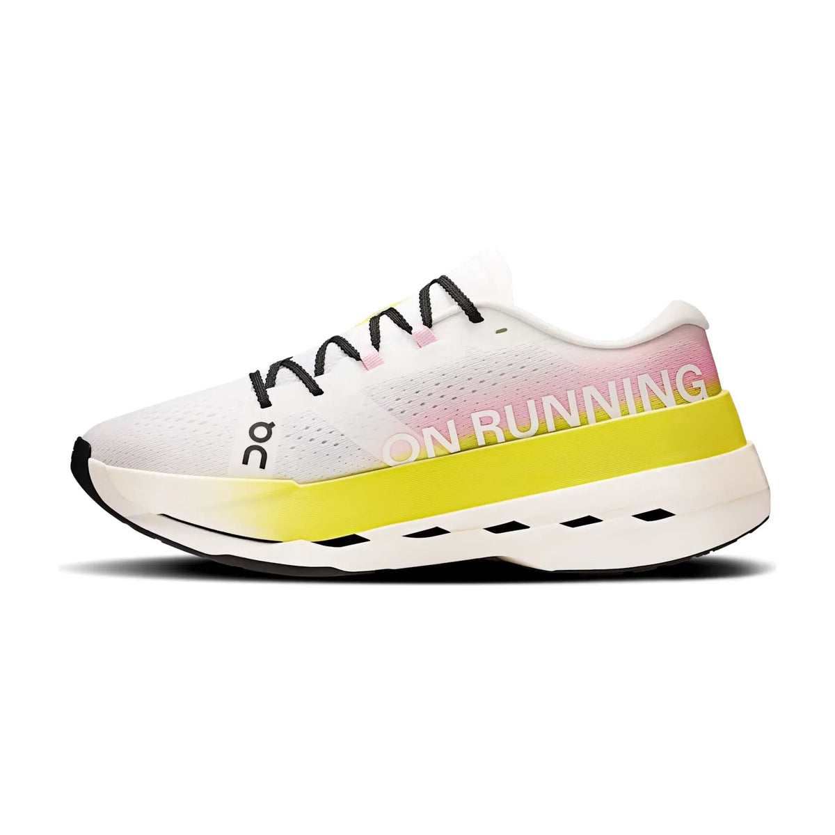 On Running Cloudboom Max Lime Raspberry