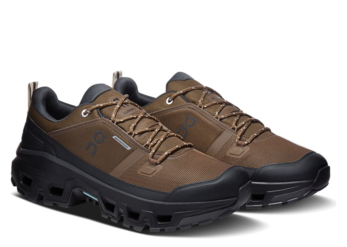 On Running Cloudrock Low Waterproof Earth Black