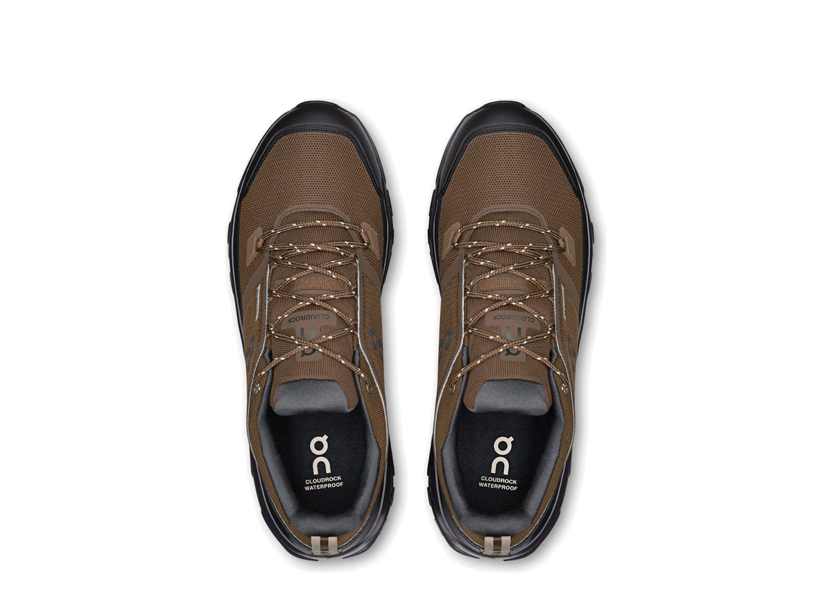 On Running Cloudrock Low Waterproof Earth Black