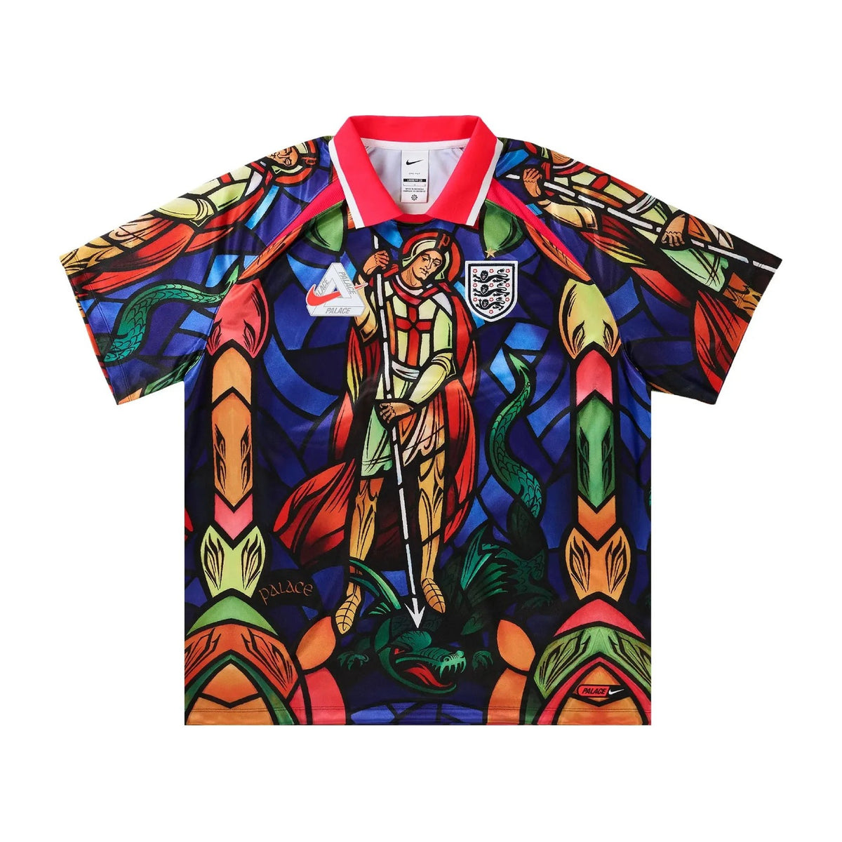 Palace x Nike England Dri-FIT Football Jersey Bright Crimson