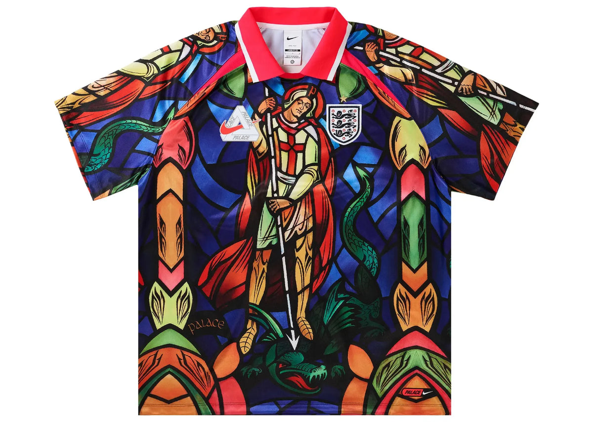 Palace x Nike England Dri-FIT Football Jersey Bright Crimson