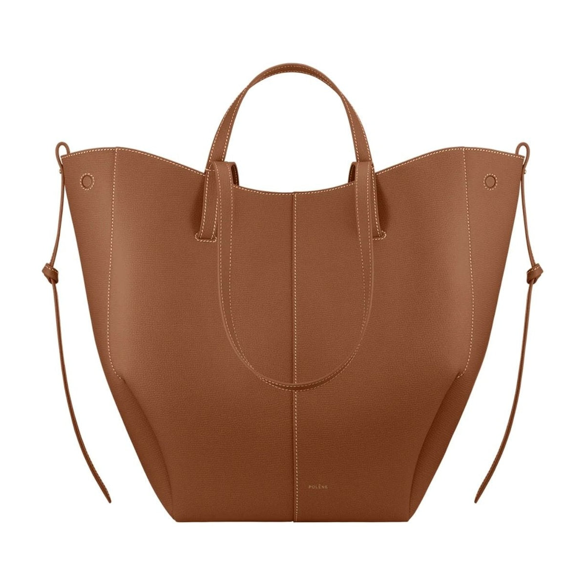Polène Cyme Tote Edition Textured Camel
