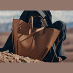 Polène Cyme Tote Edition Textured Camel