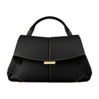 Polène Mokki Mini Edition Textured Black with Ecru Stitching