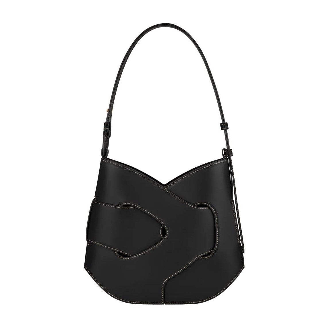 Polène Nodde Hobo Edition Smooth Black