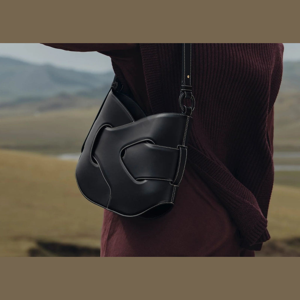 Polène Nodde Hobo Edition Smooth Black