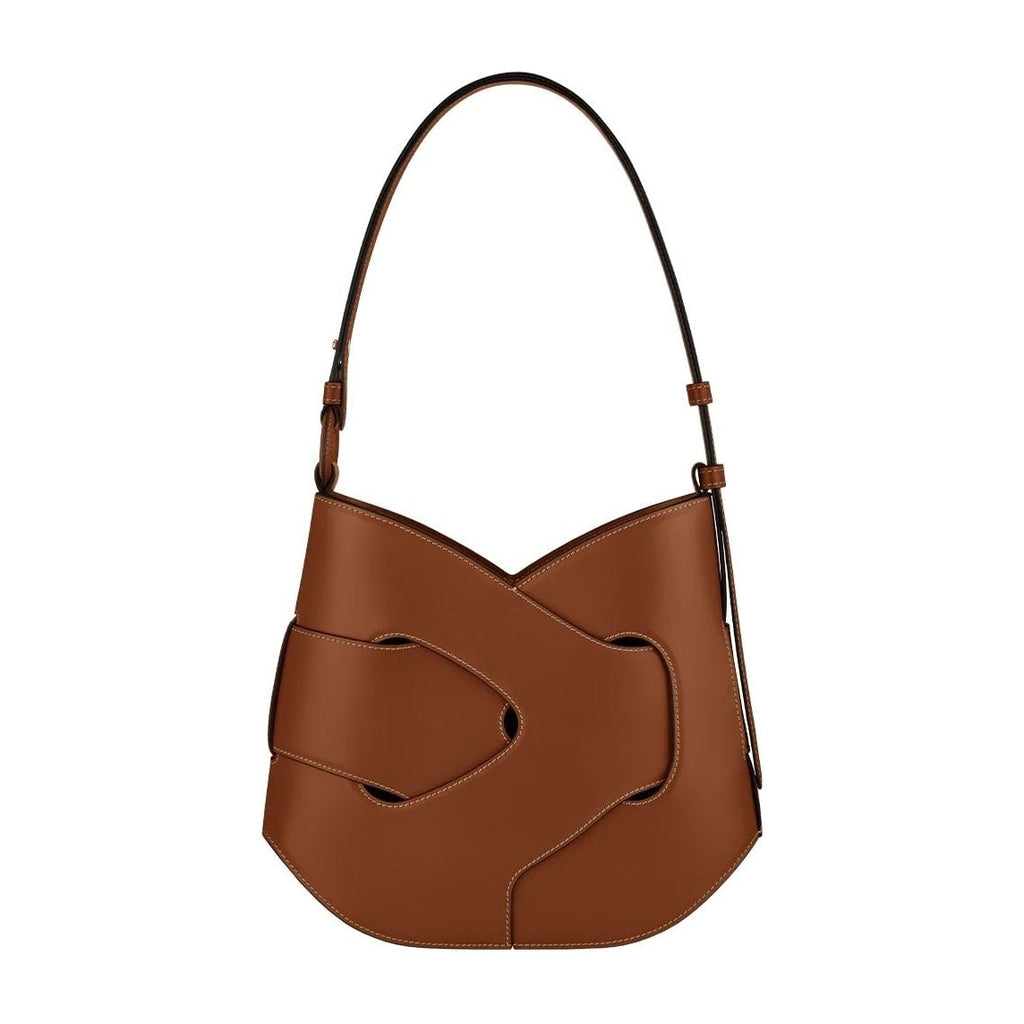 Polène Nodde Hobo Edition Smooth Cognac