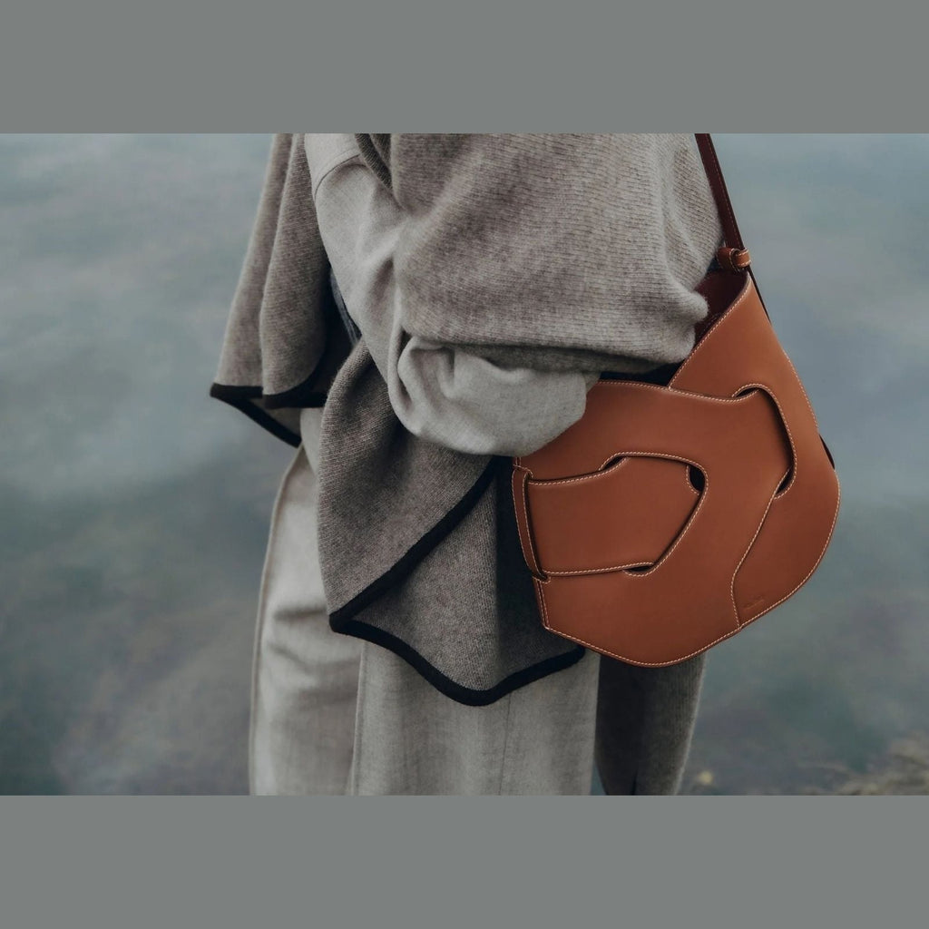 Polène Nodde Hobo Edition Smooth Cognac