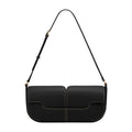 Polène Osmo Edition Smooth Black with Ecru Stitching