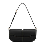 Polène Osmo Edition Smooth Black with Ecru Stitching