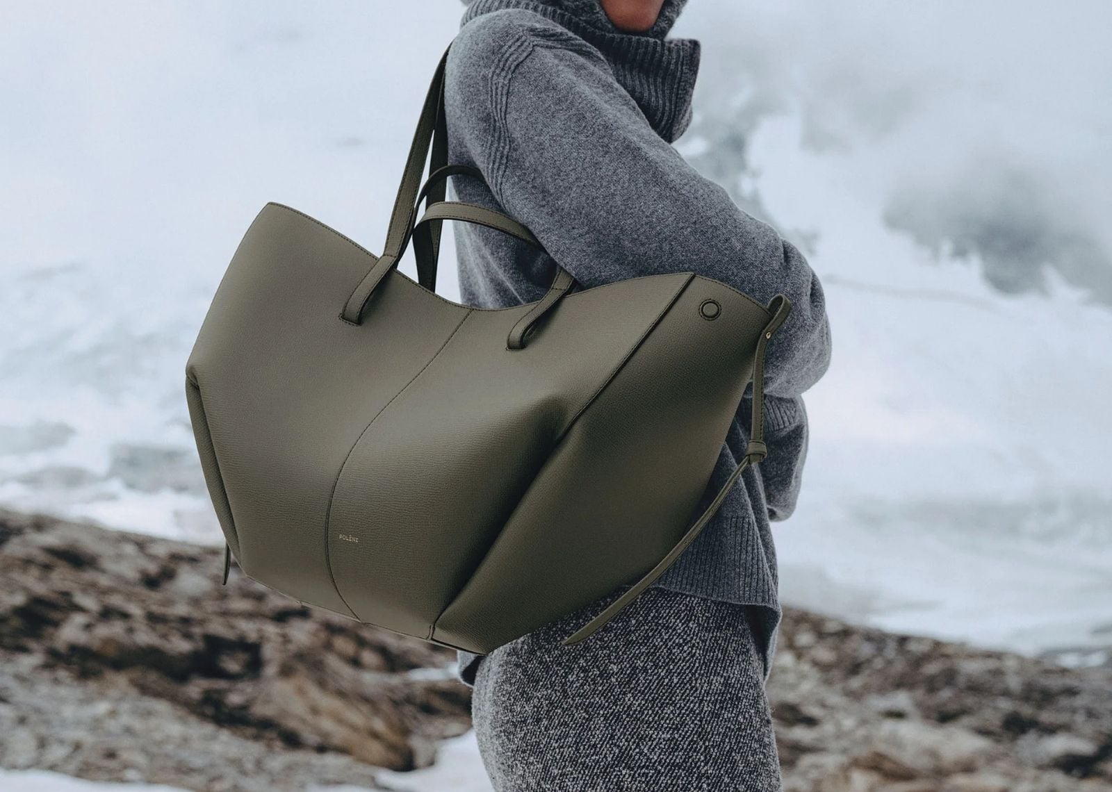 Polène Cyme Edition Textured Smoky Green