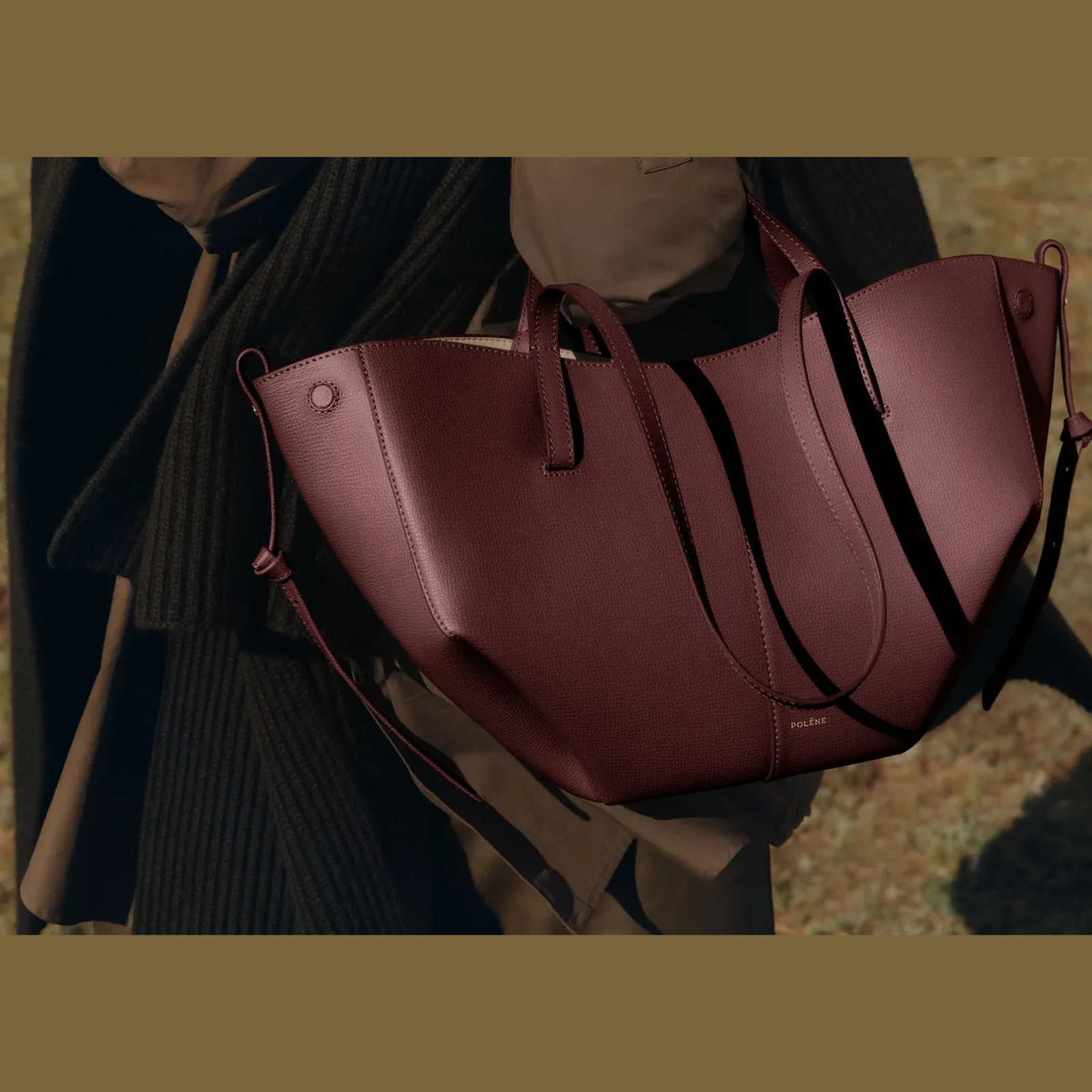 Polène Cyme Mini Edition Textured Black Cherry