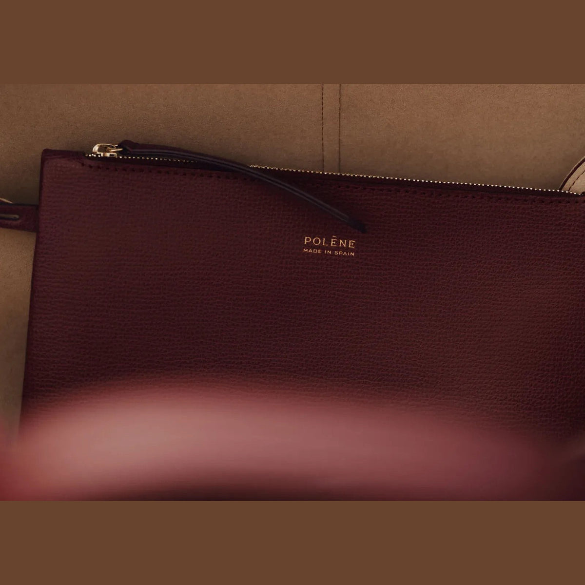 Polène Cyme Mini Edition Textured Black Cherry