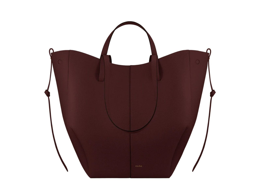 Polène Cyme Tote Edition Textured Black Cherry
