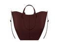 Polène Cyme Tote Edition Textured Black Cherry