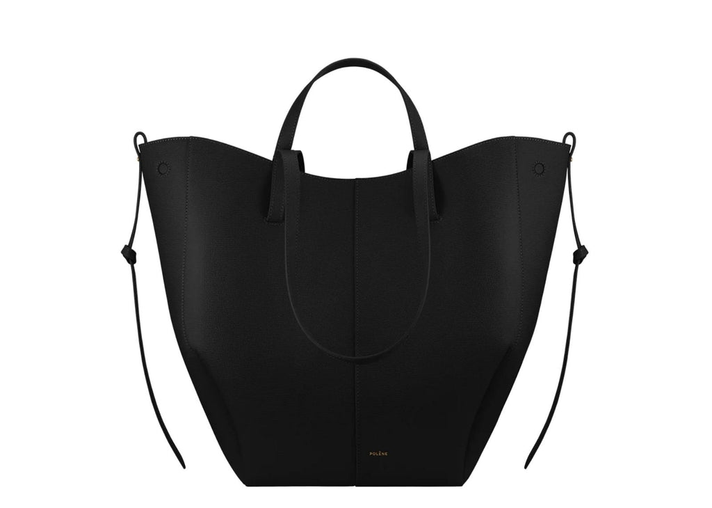 Polène Cyme Tote Edition Textured Black