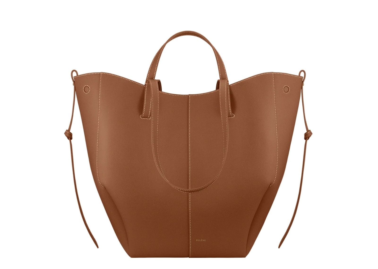 Polène Cyme Tote Edition Textured Camel