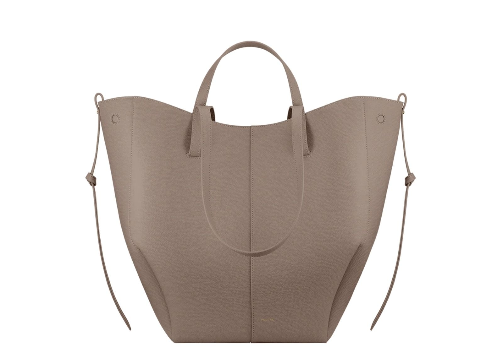 Polène Cyme Tote Edition Textured Taupe