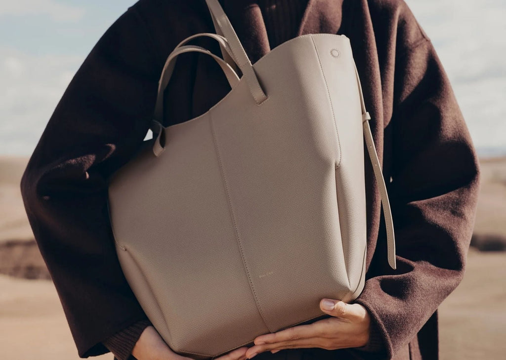 Polène Cyme Tote Edition Textured Taupe