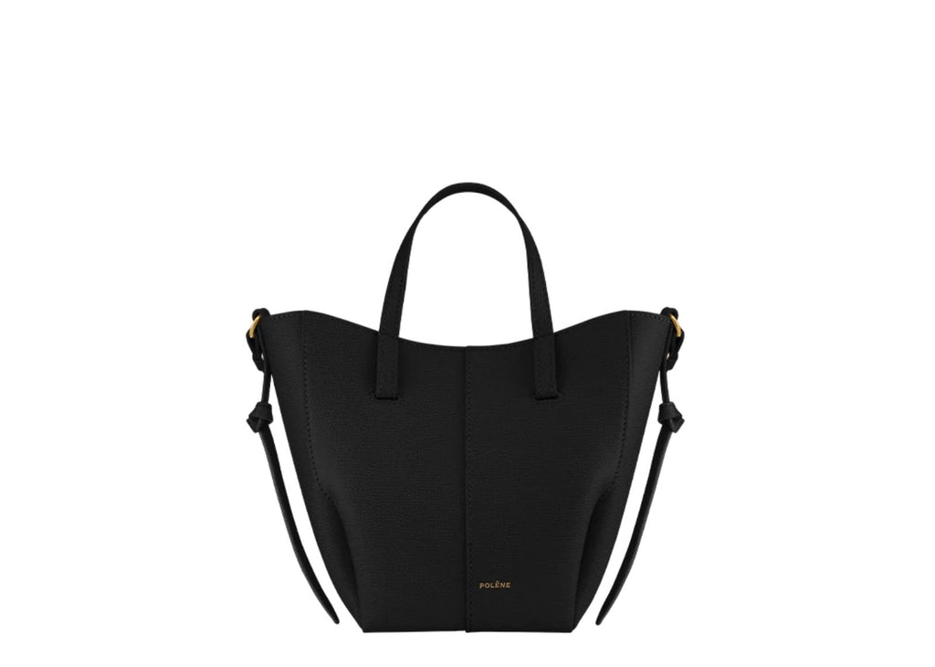 Polène Cyme Tote Nano Edition Textured Black