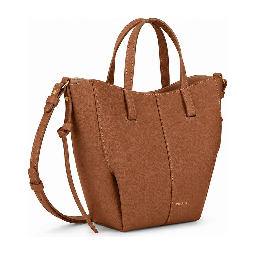 Polène Cyme Tote Nano Edition Textured Camel