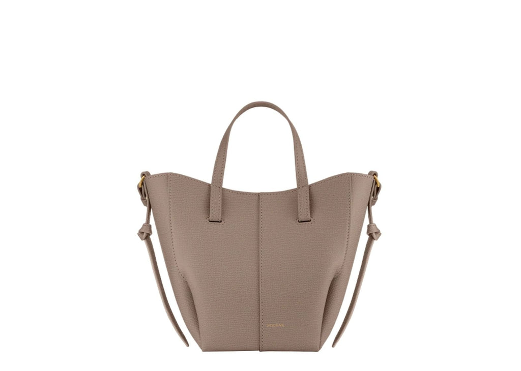 Polène Cyme Tote Nano Edition Textured Taupe
