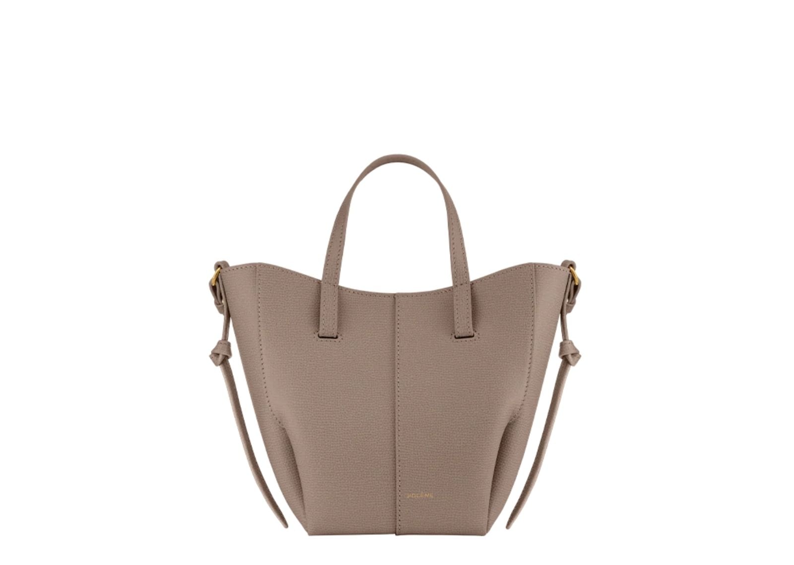 Polène Cyme Tote Nano Edition Textured Taupe