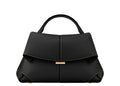 Polène Mokki Edition Textured Black with Ecru Stitching