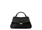 Polène Mokki Mini Edition Textured Black with Ecru Stitching