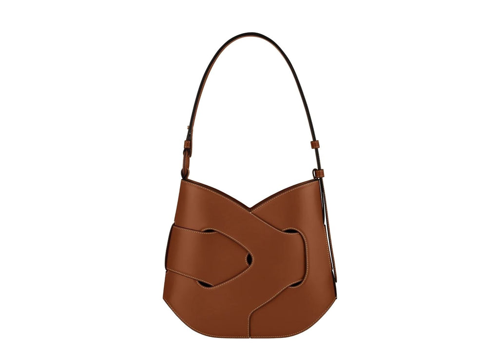 Polène Nodde Hobo Edition Smooth Cognac