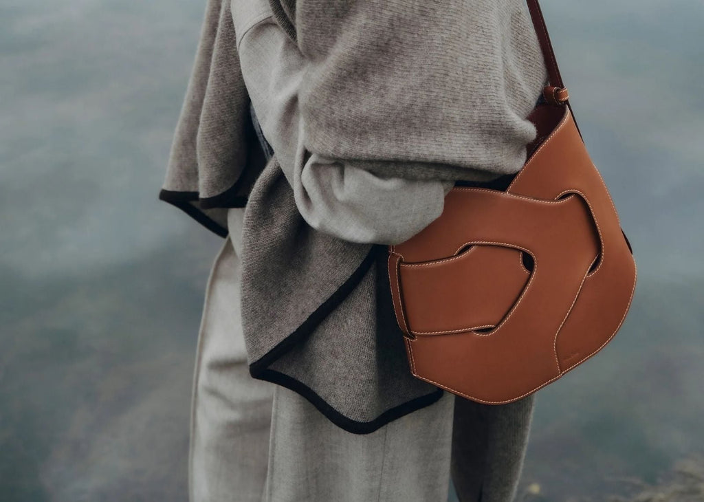 Polène Nodde Hobo Edition Smooth Cognac
