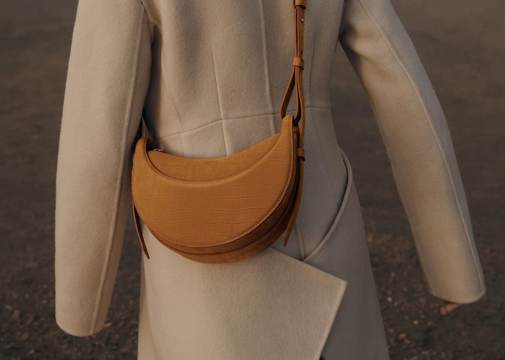 Polène Numéro Dix Edition Crocodile Nubuck Cinnamon