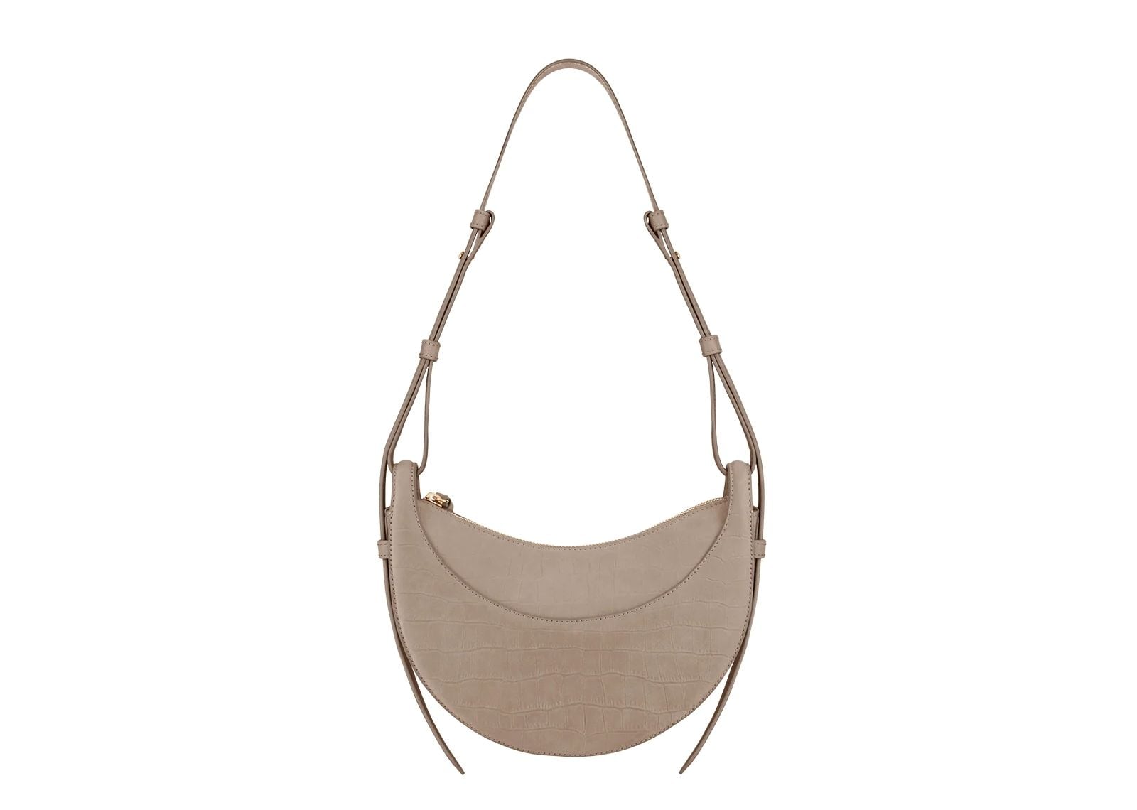 Polène Numéro Dix Edition Crocodile Nubuck Taupe
