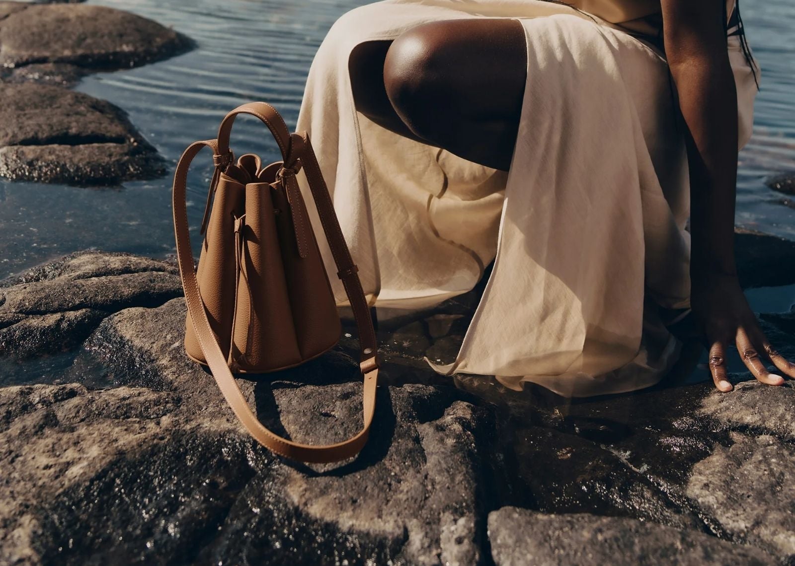 Polène Numéro Huit Mini Edition Textured Camel