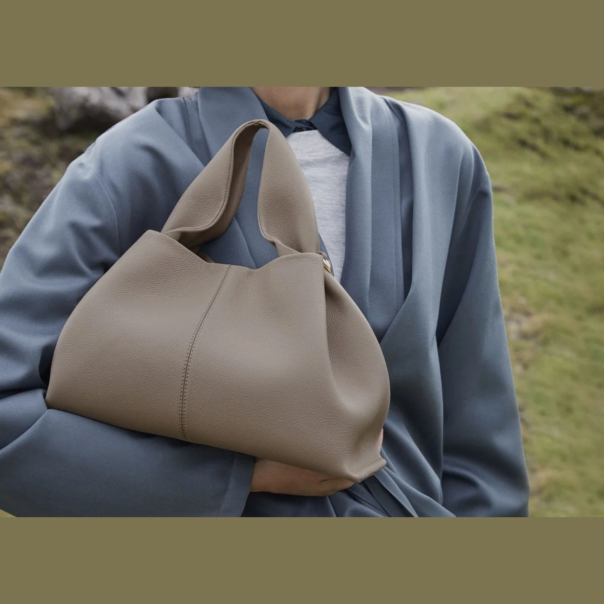 Polène Numéro Neuf Edition Textured Taupe