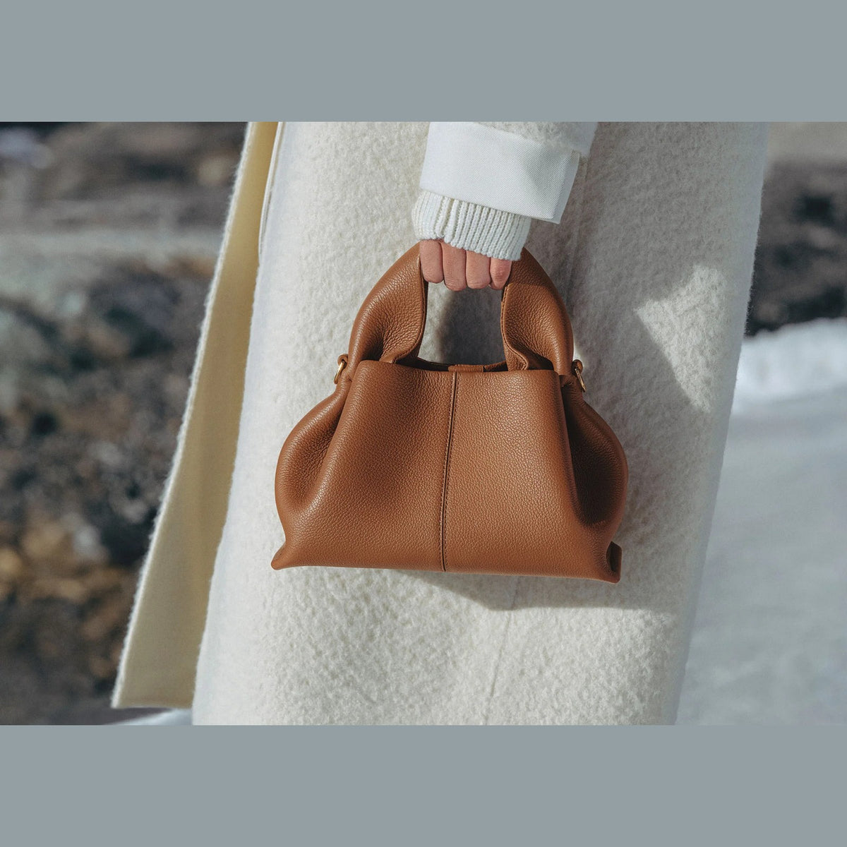 Polène Numéro Neuf Mini Edition Textured Camel