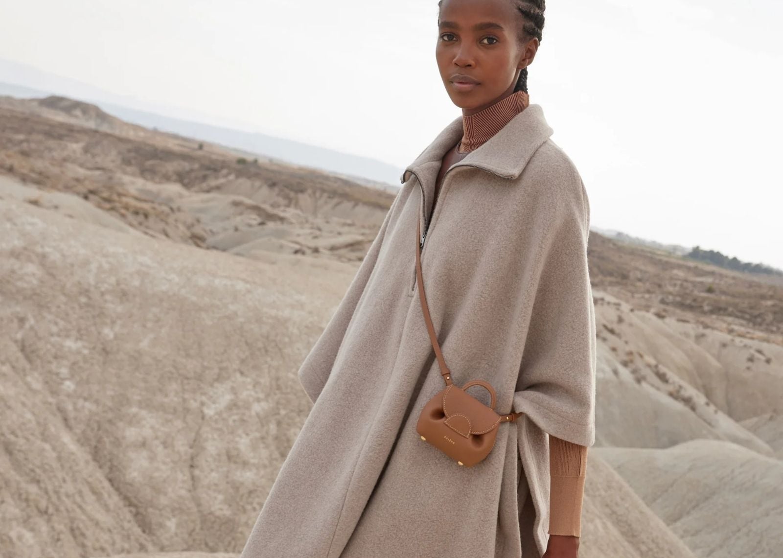 Polène Numéro Un Micro Edition Textured Camel