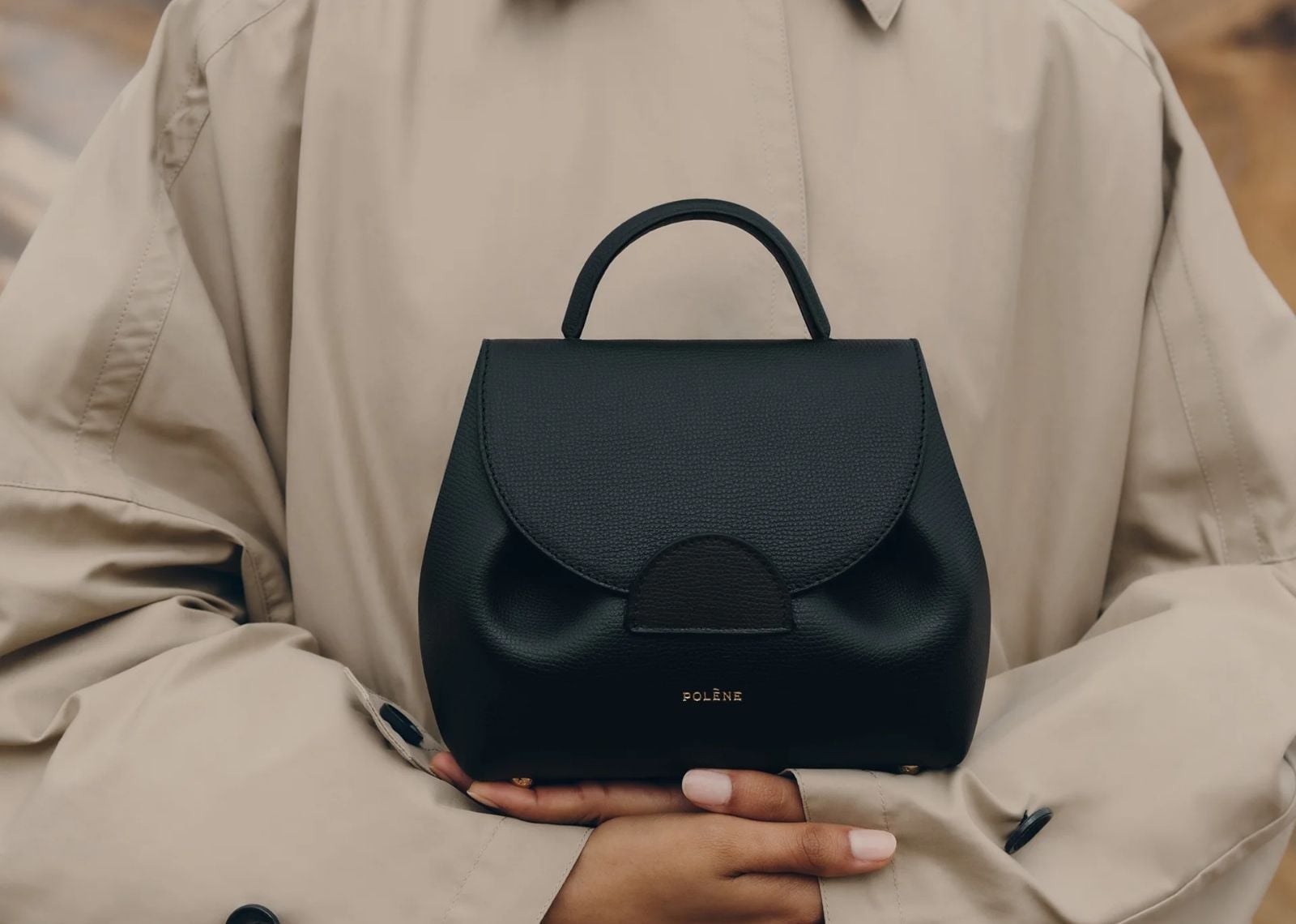 Polène Numéro Un Nano Edition Textured Black
