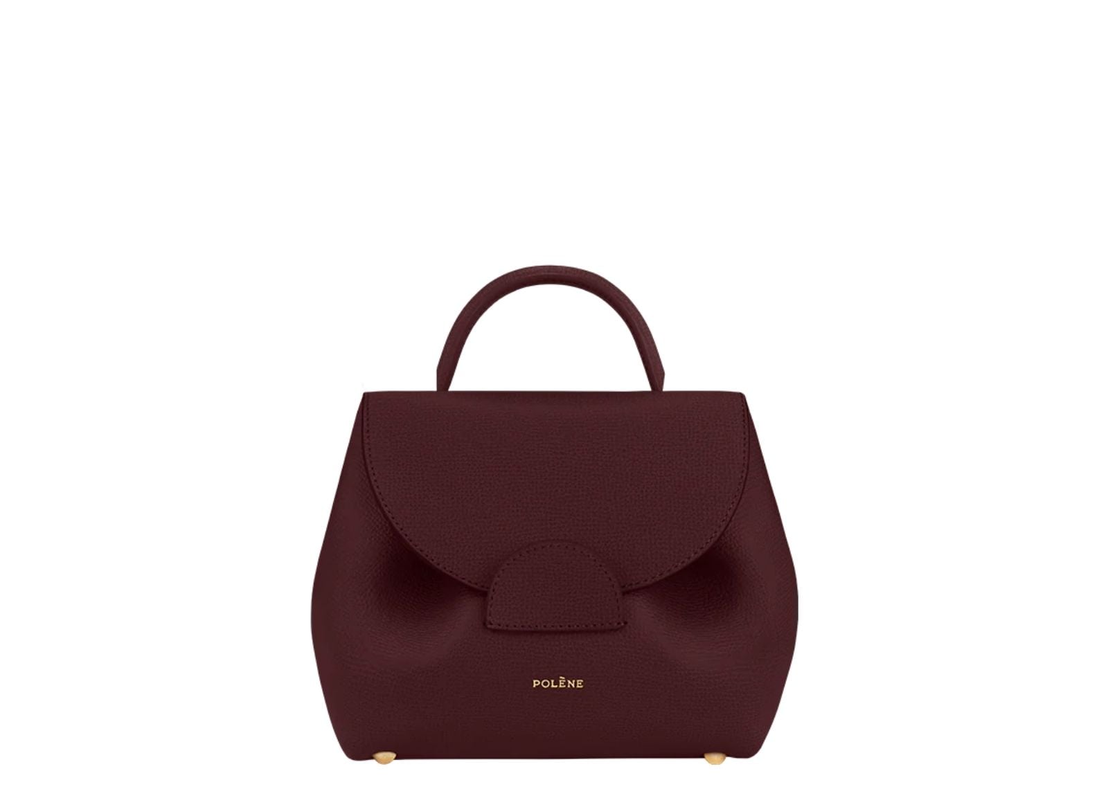 Polène Numéro Un Nano Edition Textured Burgundy
