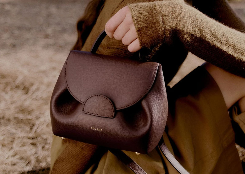 Polène Numéro Un Nano Edition Textured Burgundy
