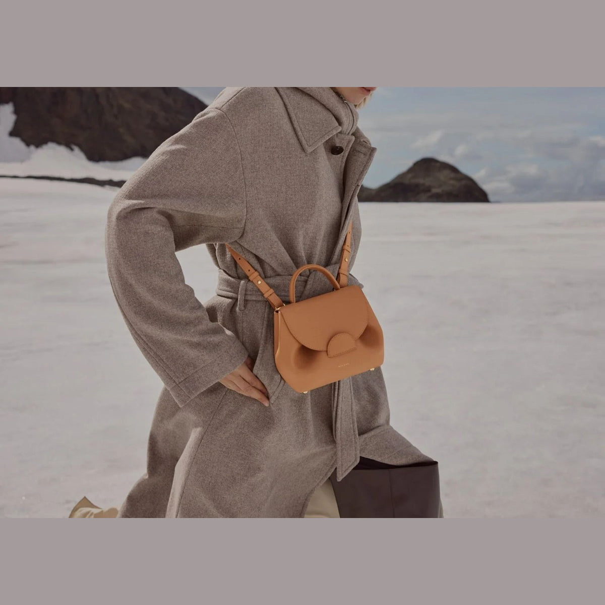Polène Numéro Un Nano Edition Textured Tan