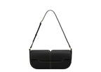 Polène Osmo Edition Smooth Black with Ecru Stitching
