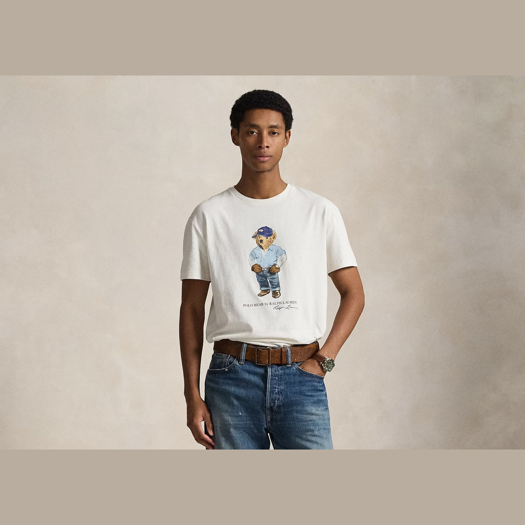 Polo Ralph Lauren Classic Fit Polo Bear Jersey T-Shirt Nevis Denim Bear