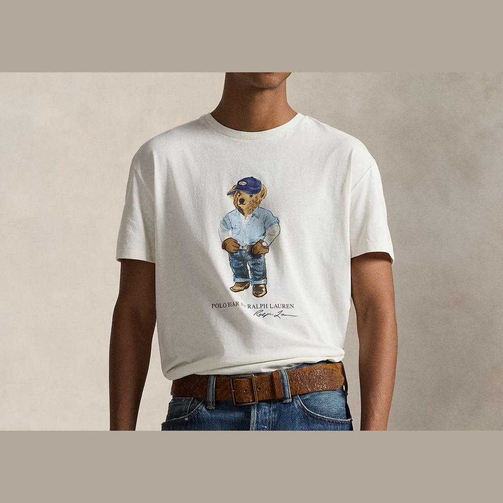 Polo Ralph Lauren Classic Fit Polo Bear Jersey T-Shirt Nevis Denim Bear
