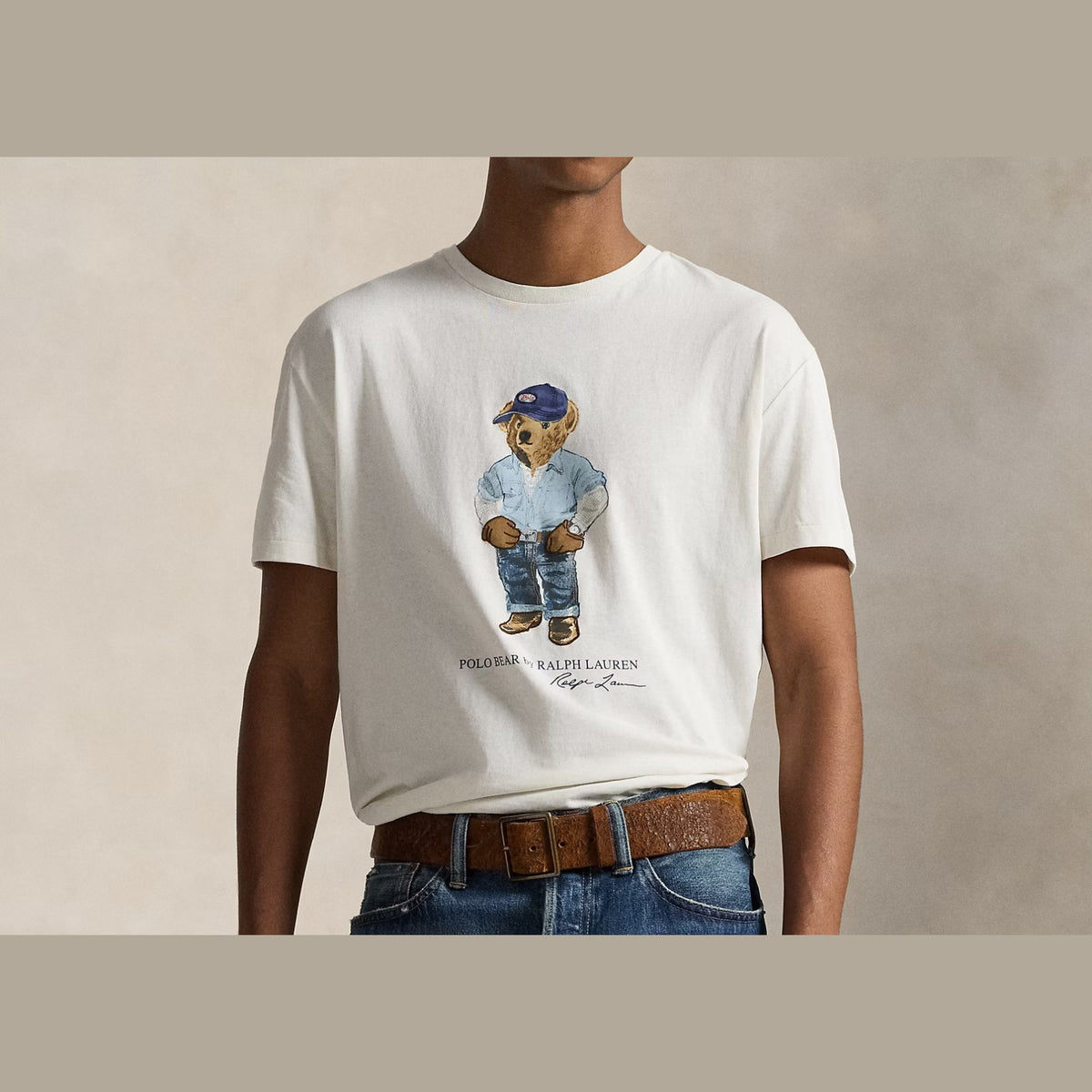 Polo Ralph Lauren Classic Fit Polo Bear Jersey T-Shirt Nevis Denim Bear