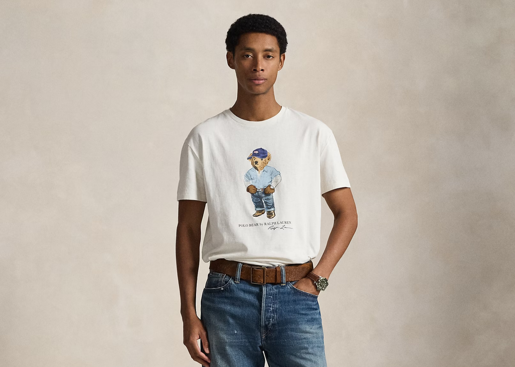 Polo Ralph Lauren Classic Fit Polo Bear Jersey T-Shirt Nevis Denim Bear