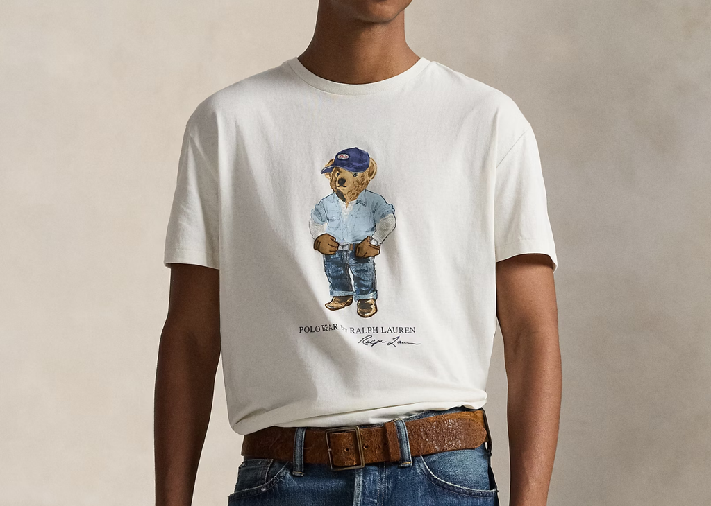 Polo Ralph Lauren Classic Fit Polo Bear Jersey T-Shirt Nevis Denim Bear