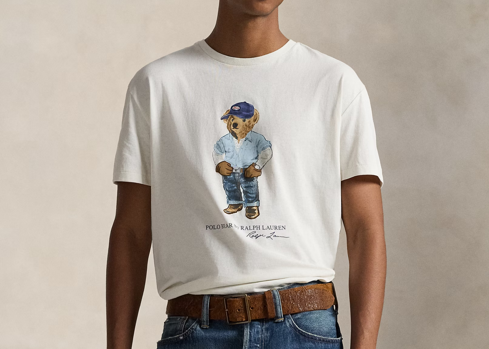 Polo Ralph Lauren Classic Fit Polo Bear Jersey T-Shirt Nevis Denim Bear