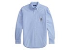 Polo Ralph Lauren Custom Fit Polo Bear Oxford Shirt Blue Harbour Island Bear